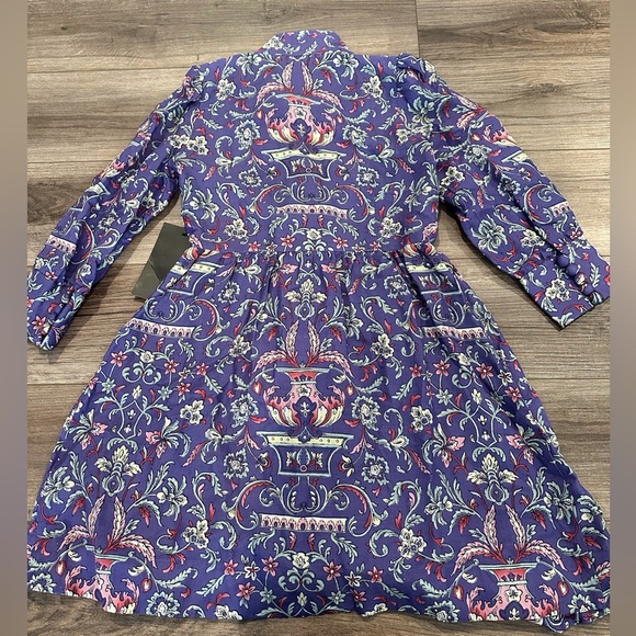 NWT! Tuckernuck Avignon Aubergine Eliana Purple Floral Dress Size XS - Picture 9 of 11